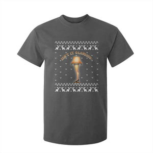 Funny Christmas Movie T Shirt For Kid Glorious Leg Lamp Ugly Gift TS10 Dark Heather Print Your Wear