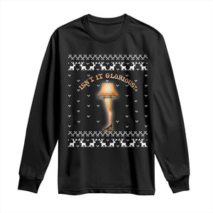 Funny Christmas Movie Long Sleeve Shirt Glorious Leg Lamp Ugly Gift TS10 Black Print Your Wear