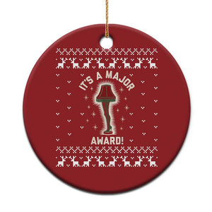 Funny Xmas Movie Christmas Ornament It's A Major Award Leg Lamp Ugly Gift TS10 Print Your Wear