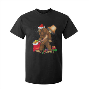 Bigfoot Christmas T Shirt For Kid Xmas Movie Sasquatch Lovers TS10 Black Print Your Wear