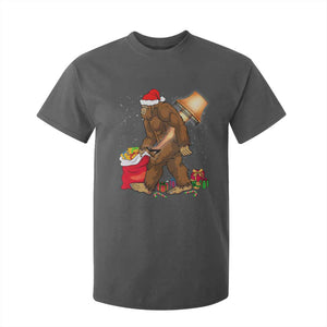 Bigfoot Christmas T Shirt For Kid Xmas Movie Sasquatch Lovers TS10 Dark Heather Print Your Wear