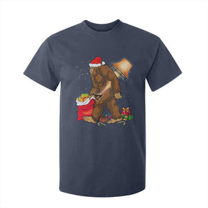 Bigfoot Christmas T Shirt For Kid Xmas Movie Sasquatch Lovers TS10 Navy Print Your Wear