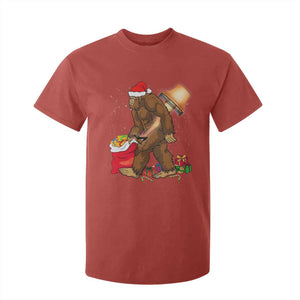 Bigfoot Christmas T Shirt For Kid Xmas Movie Sasquatch Lovers TS10 Red Print Your Wear