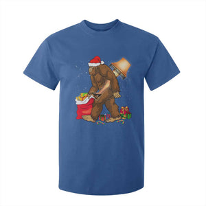 Bigfoot Christmas T Shirt For Kid Xmas Movie Sasquatch Lovers TS10 Royal Blue Print Your Wear