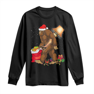 Bigfoot Christmas Long Sleeve Shirt Xmas Movie Sasquatch Lovers TS10 Black Print Your Wear