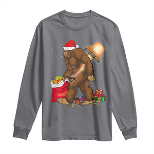 Bigfoot Christmas Long Sleeve Shirt Xmas Movie Sasquatch Lovers TS10 Charcoal Print Your Wear