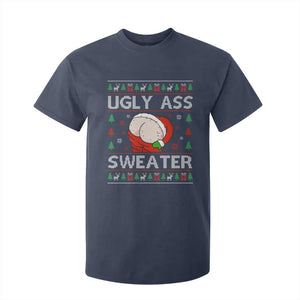 Funny Santa Christmas T Shirt For Kid Ugly Ass XMas Elephant Gift for Him TS10 Navy Print Your Wear