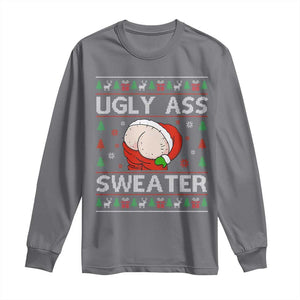 Funny Santa Christmas Long Sleeve Shirt Ugly Ass XMas Elephant Gift for Him TS10 Charcoal Print Your Wear