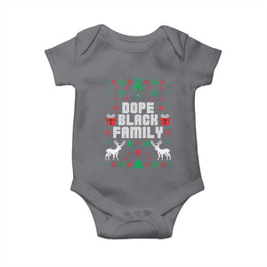 African American Family Christmas Baby Onesie Dope Black Family Matching Ugly Christmas TS10 Charcoal Print Your Wear