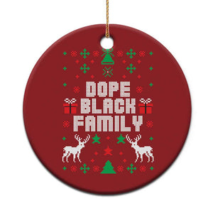 African American Family Christmas Ornament Dope Black Family Matching Ugly Christmas TS10 Print Your Wear