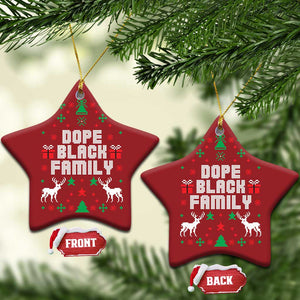 African American Family Christmas Ornament Dope Black Family Matching Ugly Christmas TS10 Star Red Print Your Wear