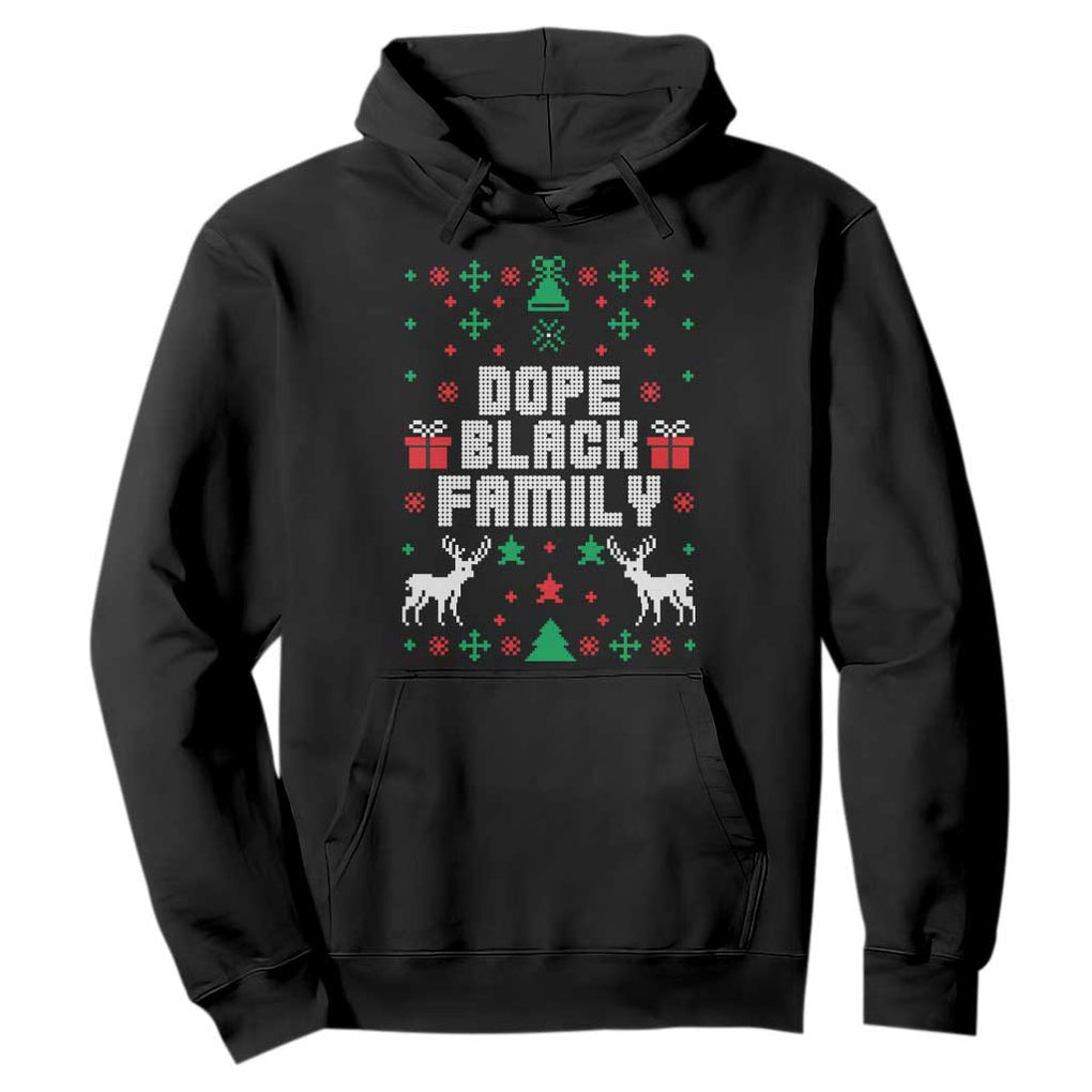 African American Family Christmas Hoodie Dope Black Family Matching Ugly Christmas TS10 Black Print Your Wear