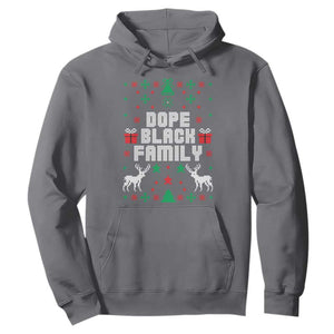 African American Family Christmas Hoodie Dope Black Family Matching Ugly Christmas TS10 Charcoal Print Your Wear