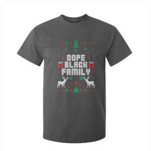 African American Family Christmas T Shirt For Kid Dope Black Family Matching Ugly Christmas TS10 Dark Heather Print Your Wear