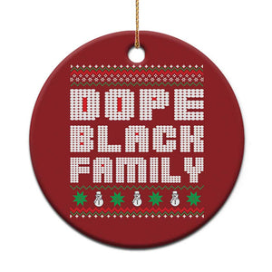 African American Family Christmas Ornament Dope Black Family Matching Ugly Xmas TS10 Print Your Wear