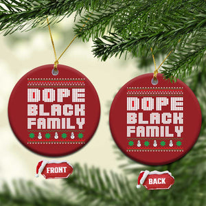 African American Family Christmas Ornament Dope Black Family Matching Ugly Xmas TS10 Circle Red Print Your Wear