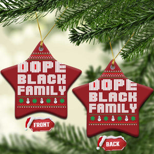 African American Family Christmas Ornament Dope Black Family Matching Ugly Xmas TS10 Star Red Print Your Wear