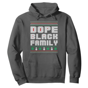 African American Family Christmas Hoodie Dope Black Family Matching Ugly Xmas TS10 Dark Heather Print Your Wear