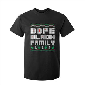 African American Family Christmas T Shirt For Kid Dope Black Family Matching Ugly Xmas TS10 Black Print Your Wear