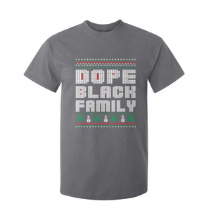 African American Family Christmas T Shirt For Kid Dope Black Family Matching Ugly Xmas TS10 Charcoal Print Your Wear