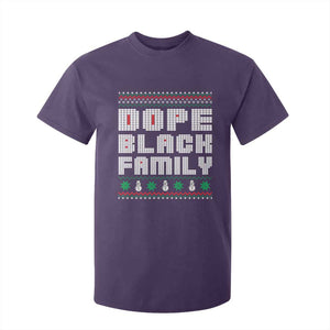 African American Family Christmas T Shirt For Kid Dope Black Family Matching Ugly Xmas TS10 Purple Print Your Wear