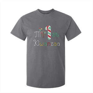 My 1st Kwanzaa T Shirt For Kid Babys First Kwanzaa Kinara Gift TS10 Charcoal Print Your Wear
