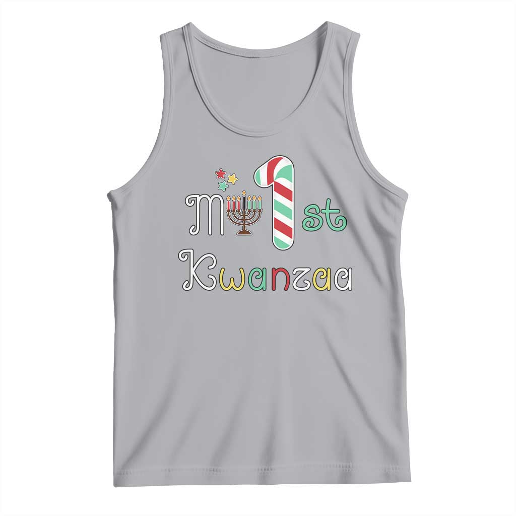 My 1st Kwanzaa Tank Top Babys First Kwanzaa Kinara Gift TS10 Athletic Heather Print Your Wear