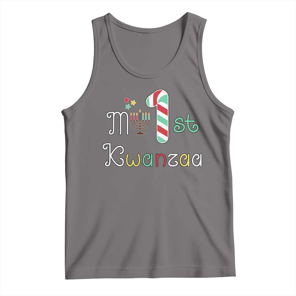 My 1st Kwanzaa Tank Top Babys First Kwanzaa Kinara Gift TS10 Deep Heather Print Your Wear