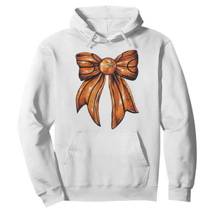 Basketball Coquette Bow Hoodie Game Day TS10 White Print Your Wear