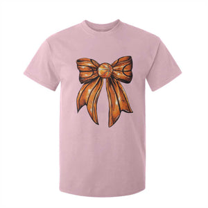 Basketball Coquette Bow T Shirt For Kid Game Day TS10 Light Pink Print Your Wear