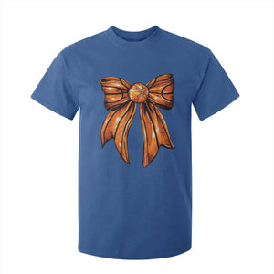 Basketball Coquette Bow T Shirt For Kid Game Day TS10 Royal Blue Print Your Wear