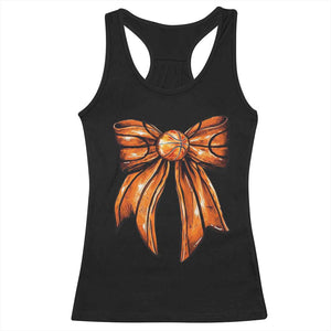 Basketball Coquette Bow Racerback Tank Top Game Day TS10 Black Print Your Wear