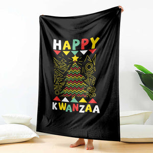 Happy Kwanzaa Christmas Throw Blanket African American Holiday Christmas Tree TS10 Print Your Wear