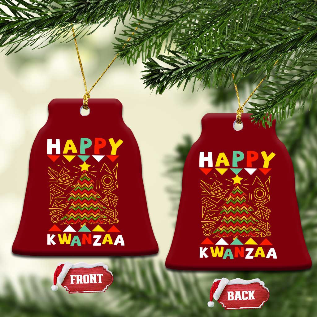 Happy Kwanzaa Christmas Ceramic Ornament African American Holiday Christmas Tree TS10 Print Your Wear