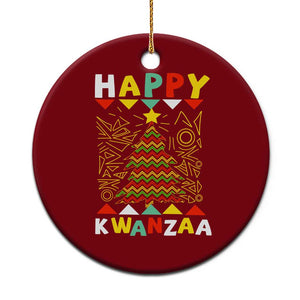 Happy Kwanzaa Christmas Ceramic Ornament African American Holiday Christmas Tree TS10 1pc Red Print Your Wear