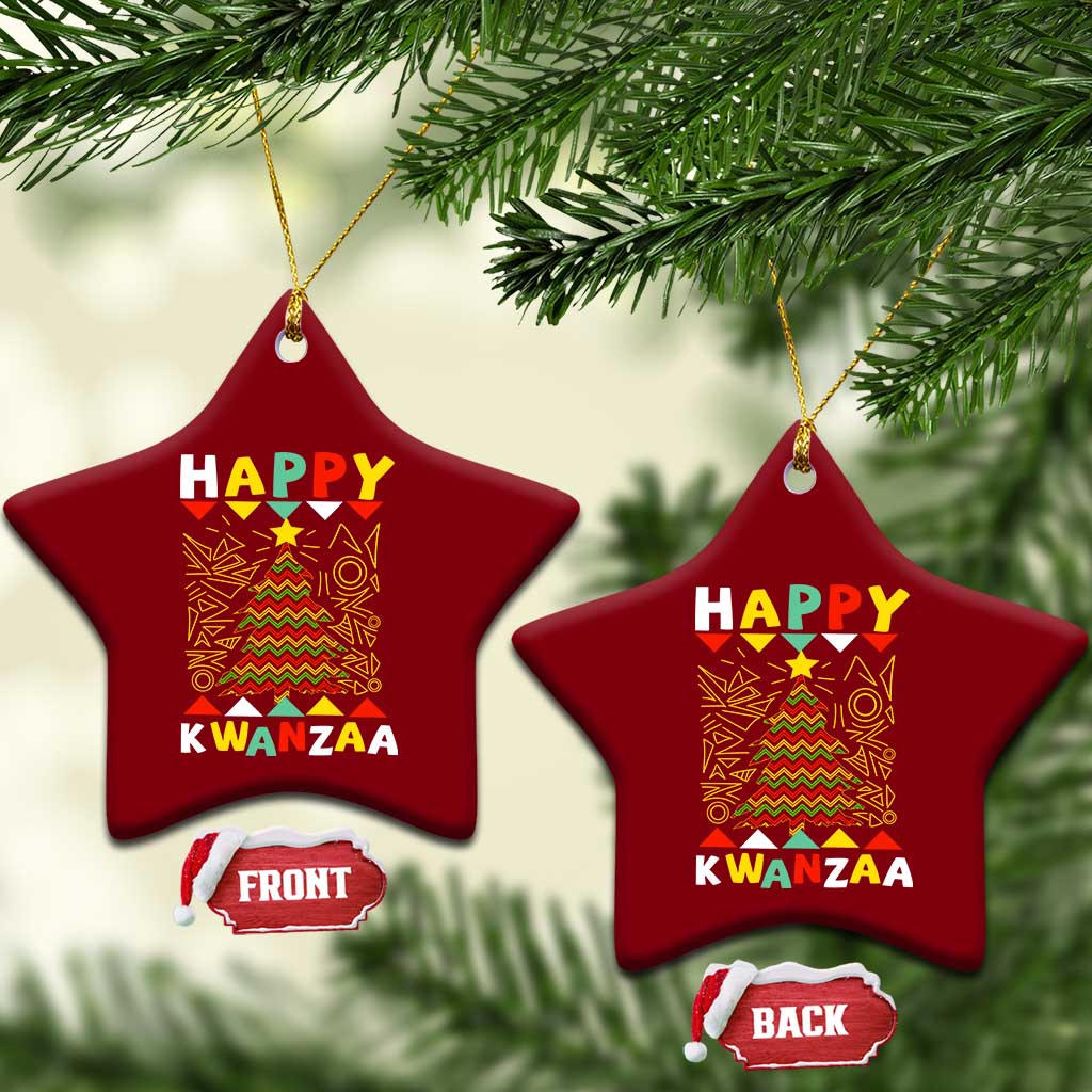 Happy Kwanzaa Christmas Ceramic Ornament African American Holiday Christmas Tree TS10 Print Your Wear