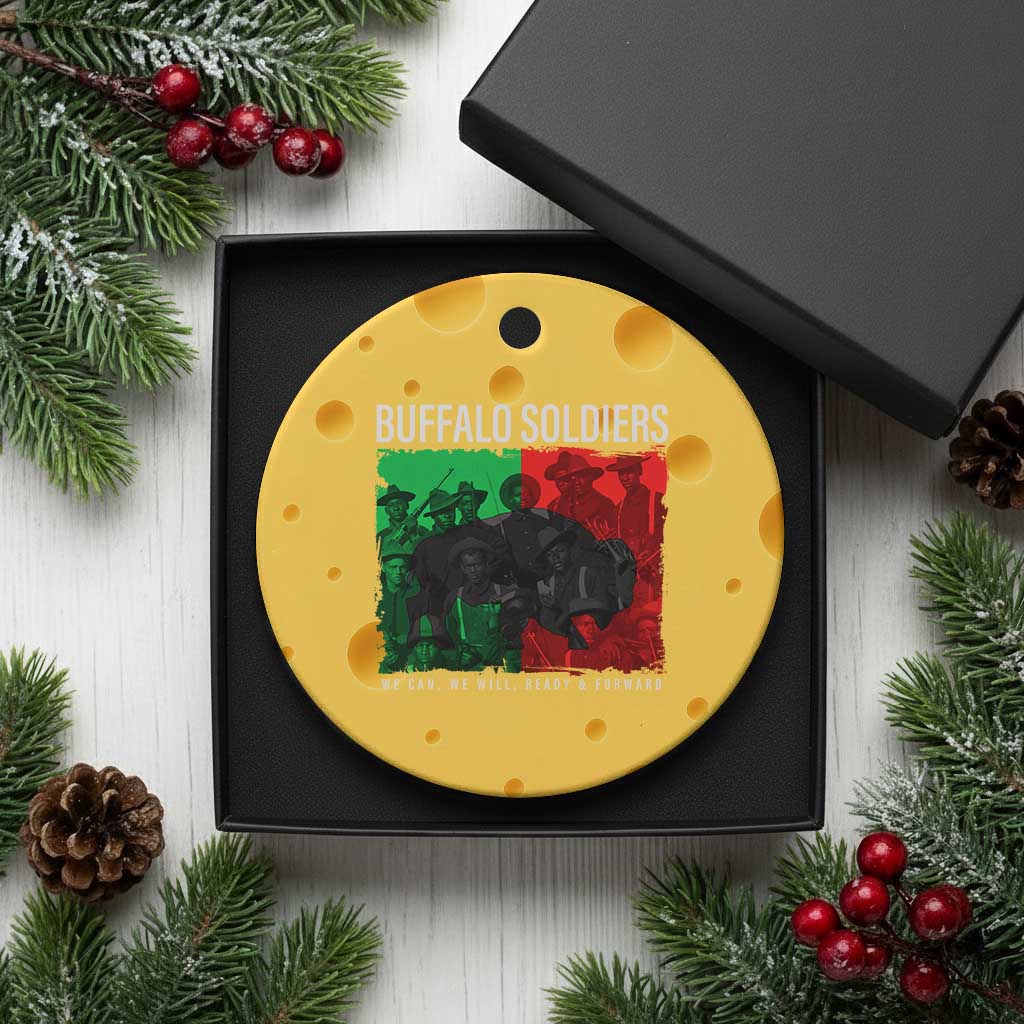 Buffalo Soldiers Ceramic Ornament 9th and 10th Cavalry Afro African American Heros TS10 1pc Yellow Cheese Print Your Wear