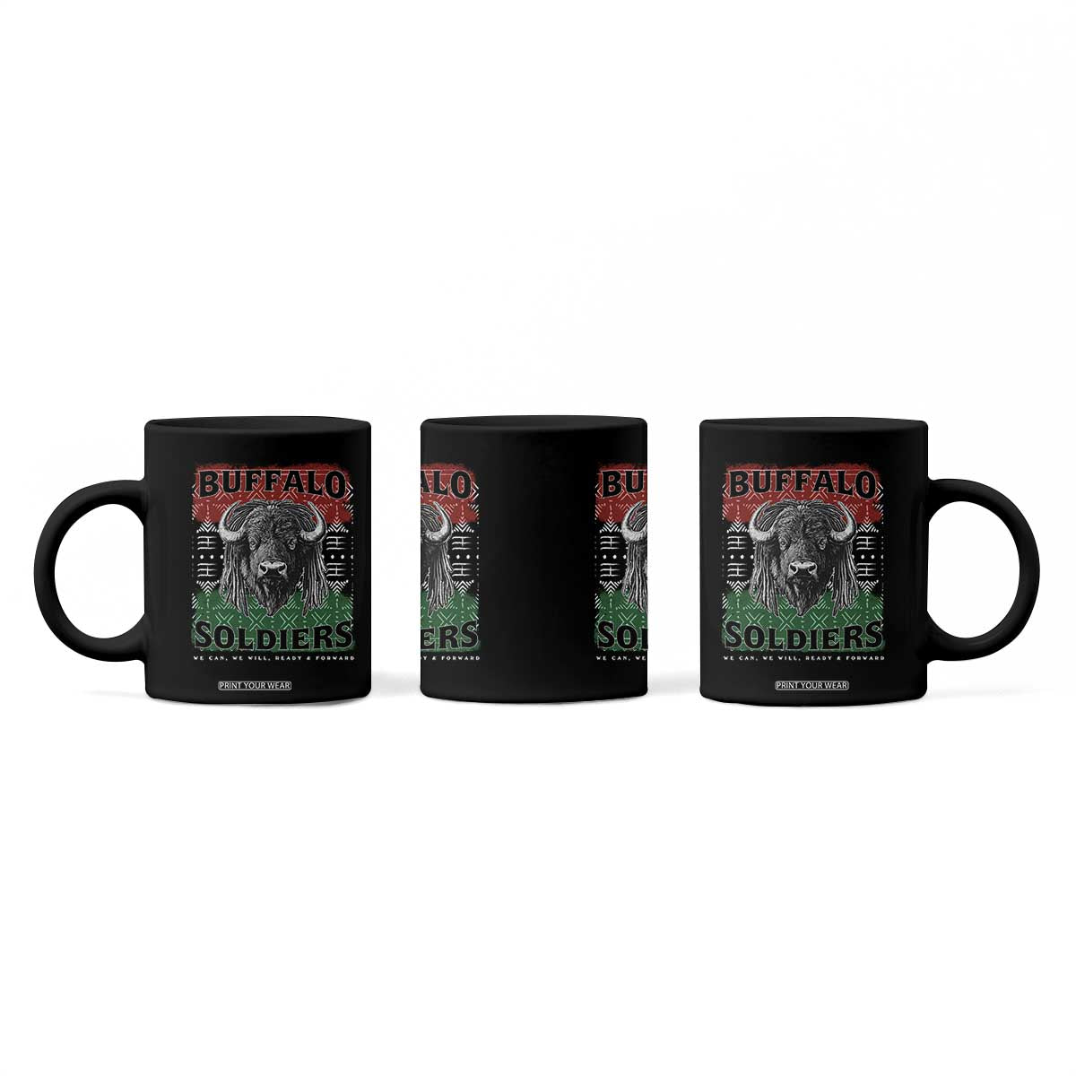 Buffalo Soldiers Coffee Mug Retro African American Black History TS10 Print Your Wear