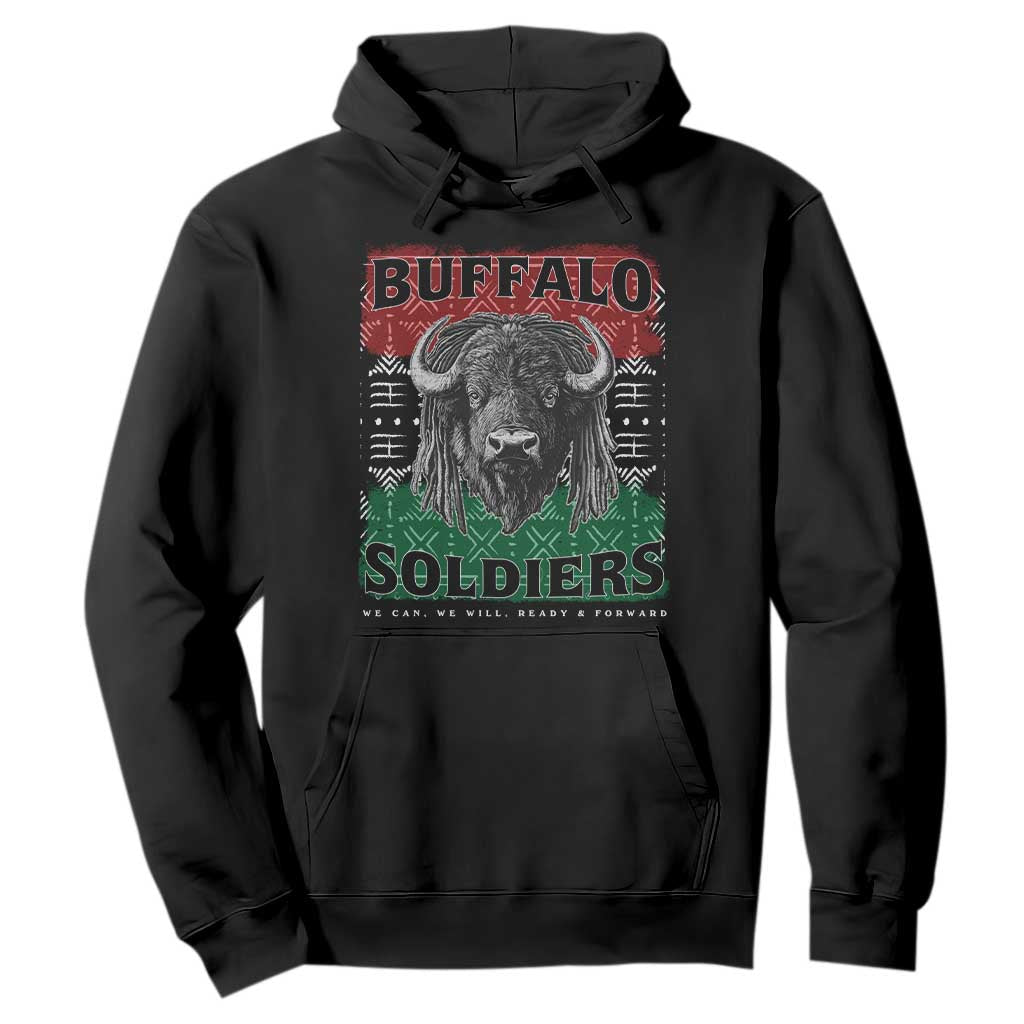 Buffalo Soldiers Hoodie Retro African American Black History TS10 Black Print Your Wear