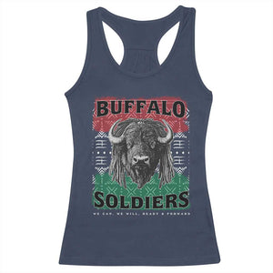 Buffalo Soldiers Racerback Tank Top Retro African American Black History TS10 Navy Print Your Wear