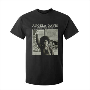 Black History Month Angela Davis T Shirt For Kid Raise Your Voice Feminist Human Rights TS10 Black Print Your Wear