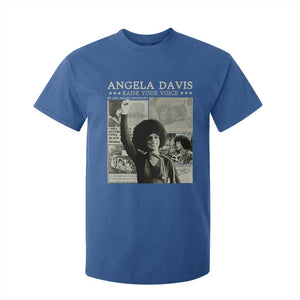 Black History Month Angela Davis T Shirt For Kid Raise Your Voice Feminist Human Rights TS10 Royal Blue Print Your Wear