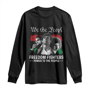 Vintage Black Panther Party Long Sleeve Shirt Huey P. Newton Malcolm X Angela Davis Black History TS10 Black Print Your Wear