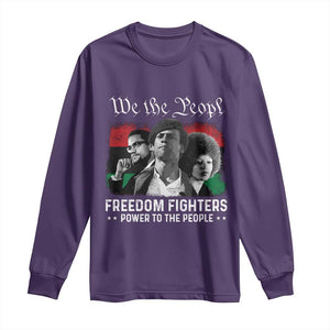 Vintage Black Panther Party Long Sleeve Shirt Huey P. Newton Malcolm X Angela Davis Black History TS10 Purple Print Your Wear