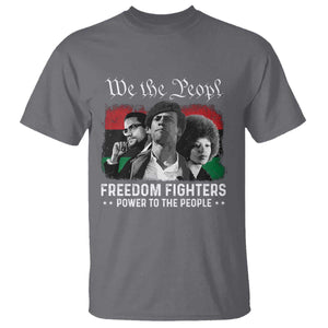 Vintage Black Panther Party T Shirt Huey P. Newton Malcolm X Angela Davis Black History TS10 Charcoal Print Your Wear