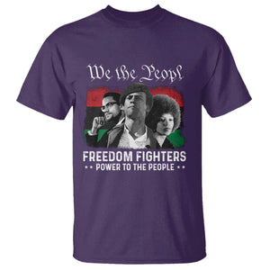 Vintage Black Panther Party T Shirt Huey P. Newton Malcolm X Angela Davis Black History TS10 Purple Print Your Wear