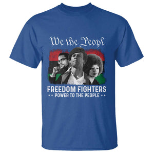 Vintage Black Panther Party T Shirt Huey P. Newton Malcolm X Angela Davis Black History TS10 Royal Blue Print Your Wear