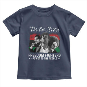 Vintage Black Panther Party Toddler T Shirt Huey P. Newton Malcolm X Angela Davis Black History TS10 Navy Print Your Wear