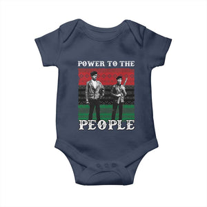 Vintage Black Panthers Party Baby Onesie Power To The People Self Defense Black History TS10 Navy Print Your Wear