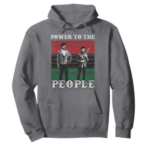 Vintage Black Panthers Party Hoodie Power To The People Self Defense Black History TS10 Charcoal Print Your Wear